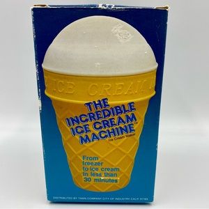 Vintage 1986 "The Incredible Ice Cream Machine".
